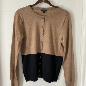 J. Crew Color block Button Up Sweater/Cardigan M